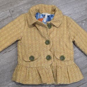 Matilda Jane Mustard Polka Dot Kids Blazer